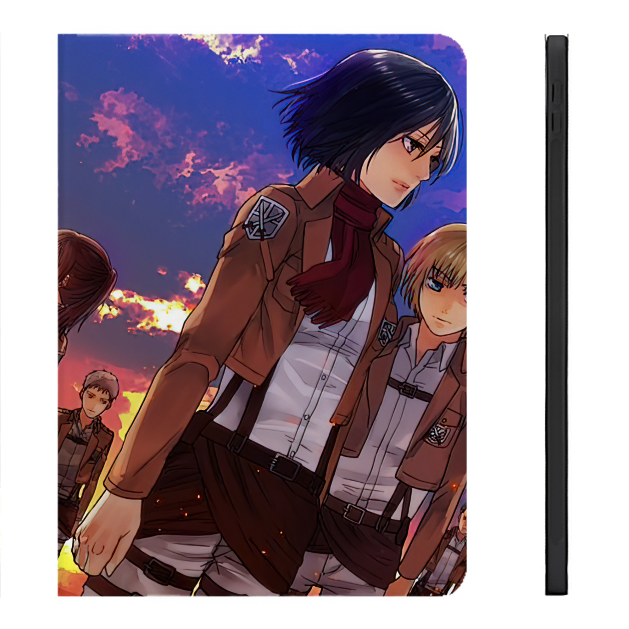 （画像用） 進撃の巨人 Attack on Titan IPadケース ペンホルダー付き ブックスタイルデザイン
